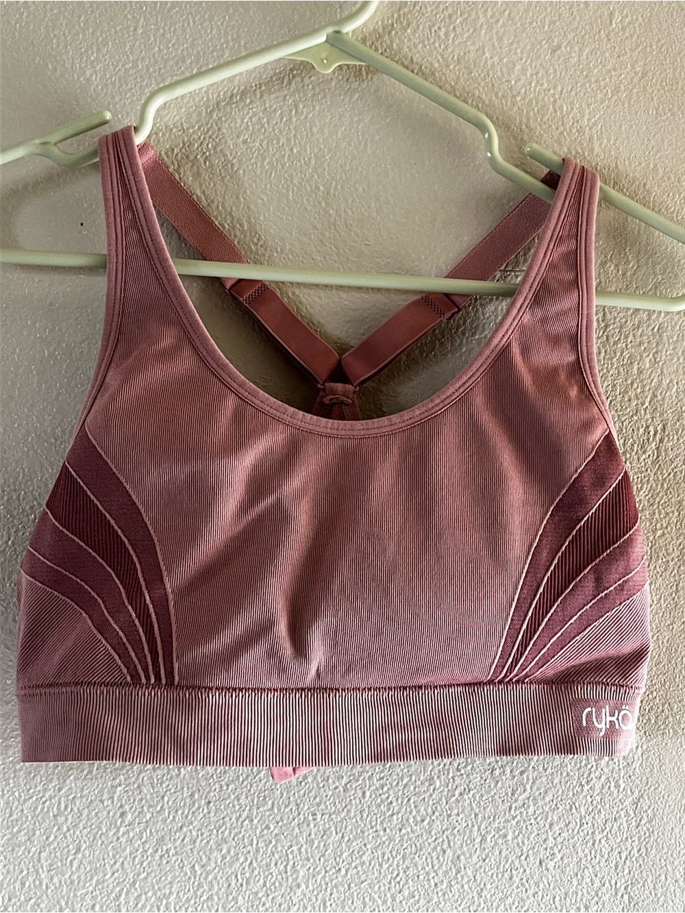 Ryka Dusty Mauve T-Back Sports Bra